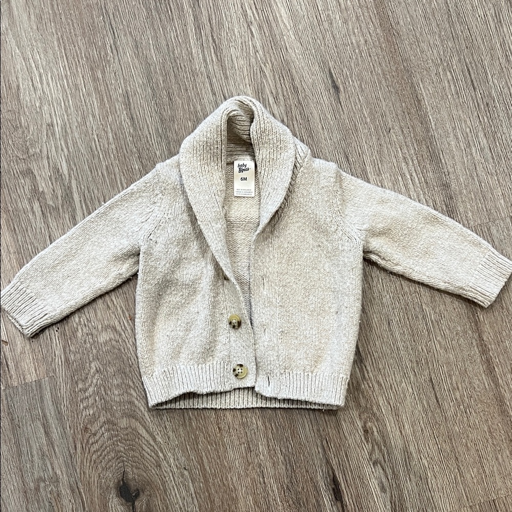 Baby B’gosh tan cardigan 6 month
